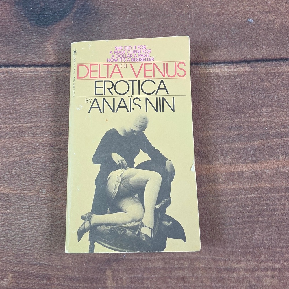 Bantam Delta of Venus Book Adult OS Yellow Good Vintage 1978 Anais Nin Erotica